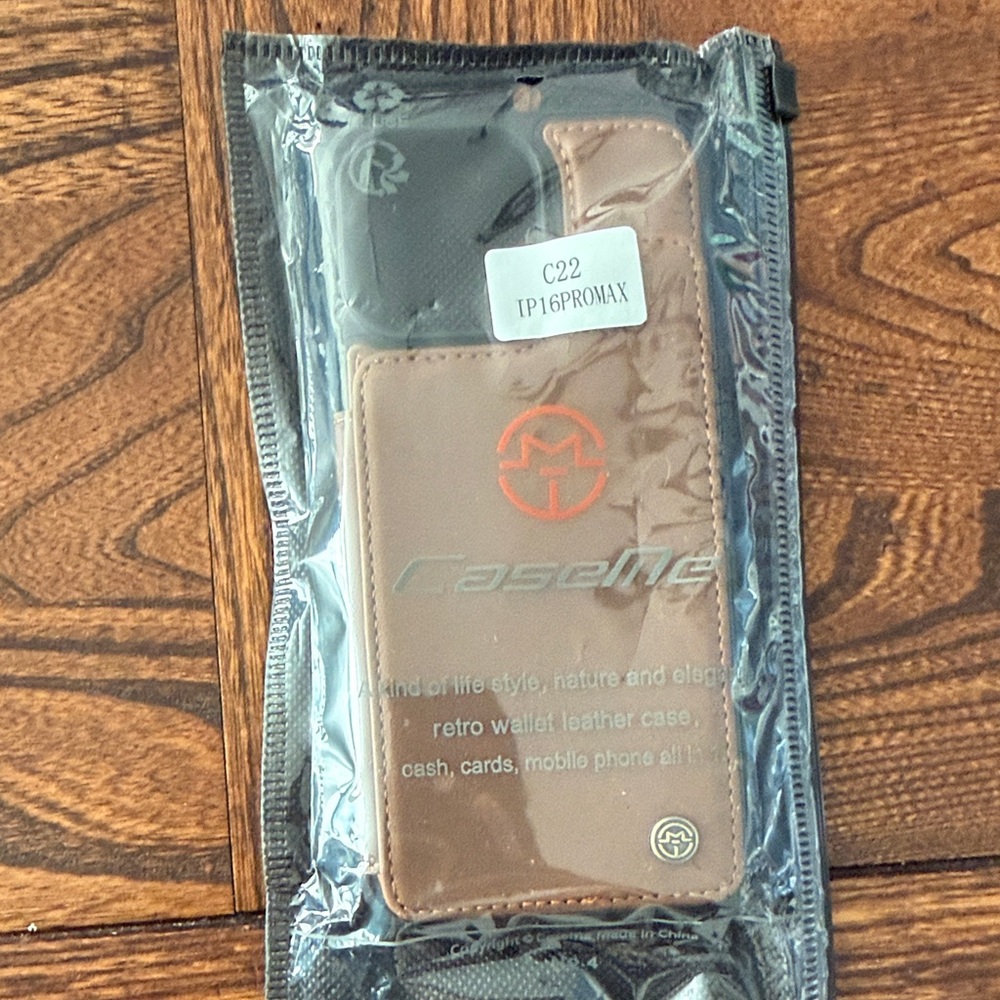 Brand new iPhone 16 pro max Brown Leather Phone Case with credit card slots